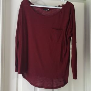 Maroon Cotton On 3/4 Sleeve Shirt